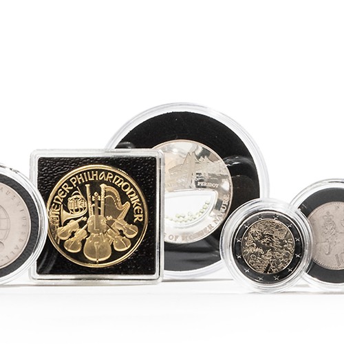 Rangements pour Pièces de Monnaie, Boite Pieces de Monnaie Collection  Comprend 100 Capsules de Pièces de Monnaie pour Collection de Pièces 