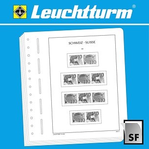 LEUCHTTURM feuilles complémentaires SF Suisse combinaisons de timbres 2024