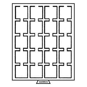 Médaillier MB 20 Compartiments carrés 50 x 50 mm, teinte fumée