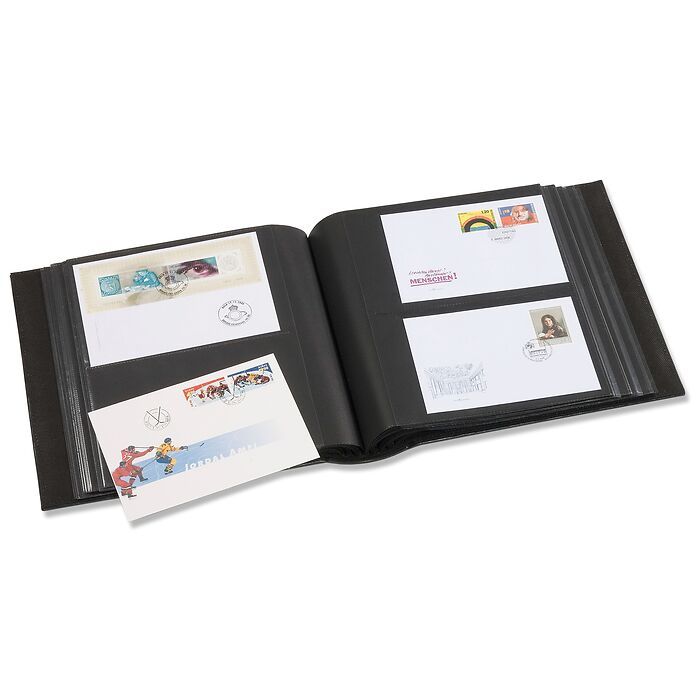 Album pour 200 FDC ou lettres  en C6, y compris cassette de  protection, vert