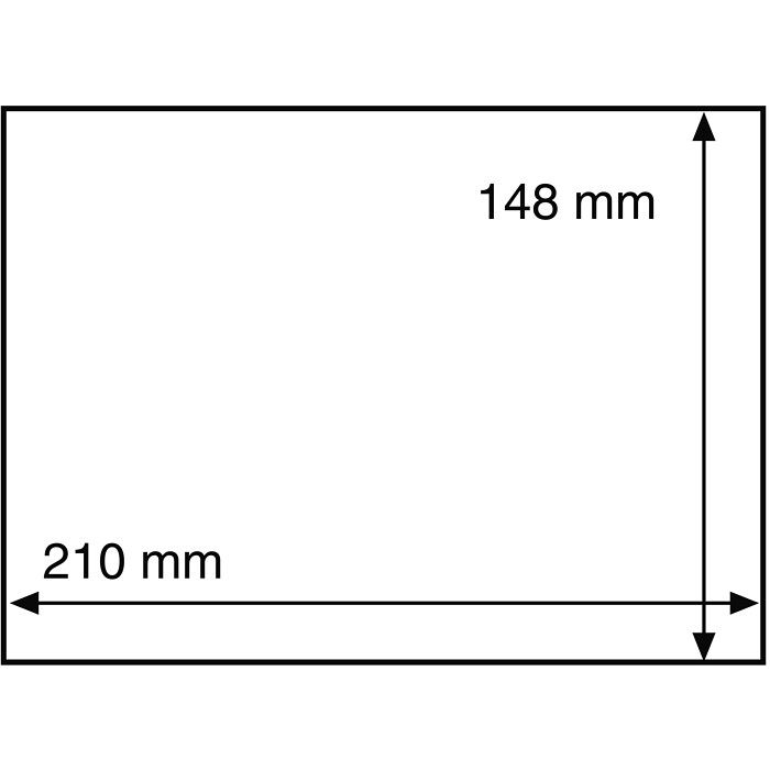 HP Pochettes de protection pour lettres et cartes postales,  210x148 mm, transparent