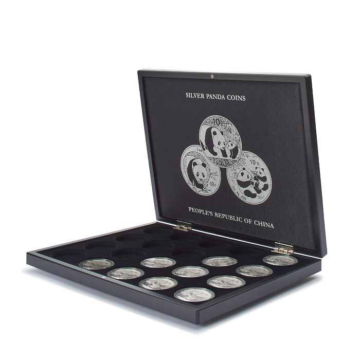 Volterra Uno - Coffret pour 20 pièces en argent « China Panda » en capsules originales