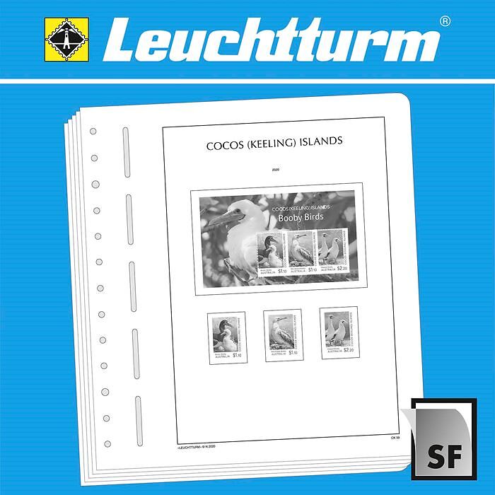 Leuchtturm supplement with stamp mounts IlesCocos (Keeling)  2019