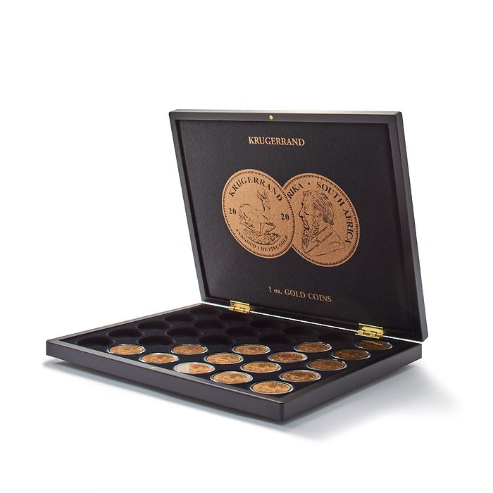 Volterra Uno - Coffret Numismatique pour 30 pièces d'or « Krugerrand » en capsules