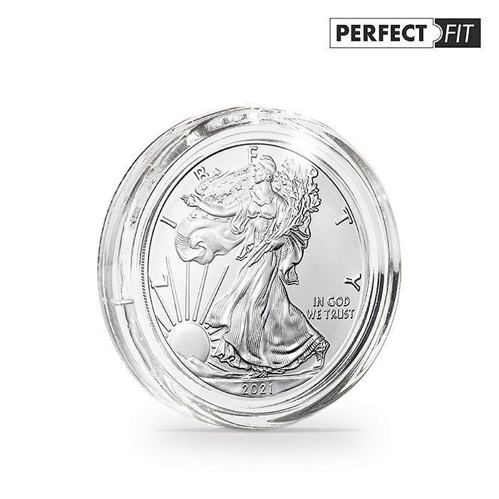 Ultra capsules Perfect Fit pour 1 oz. Silber 40,6 mm(p.e.American Eagle), paquete de 10