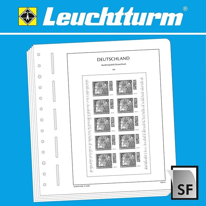 LEUCHTTURM SF-Feuilles préimprimées Allemagne carnet de timbres 2020-2023