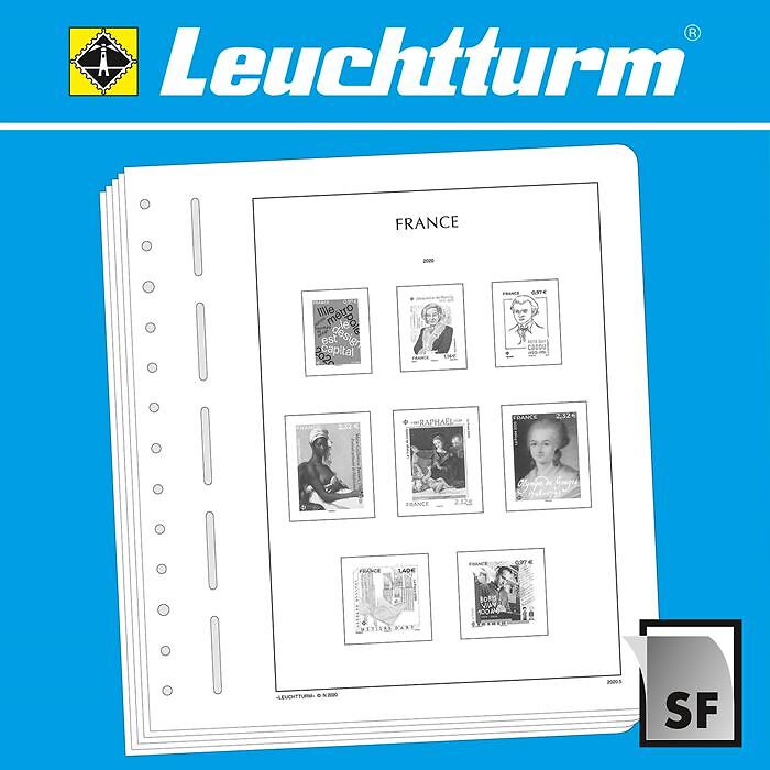 LEUCHTTURM SF-Feuilles préimprimées France 2020-2023