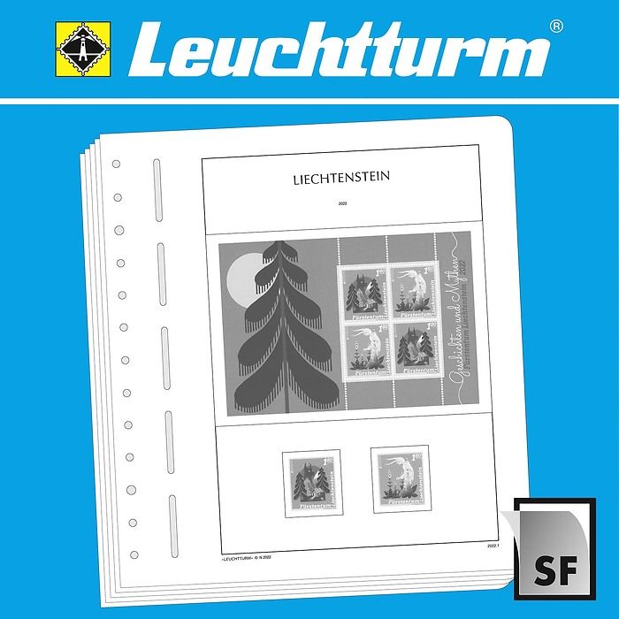 LEUCHTTURM SF-Feuilles préimprimées Liechtenstein 2020-2023