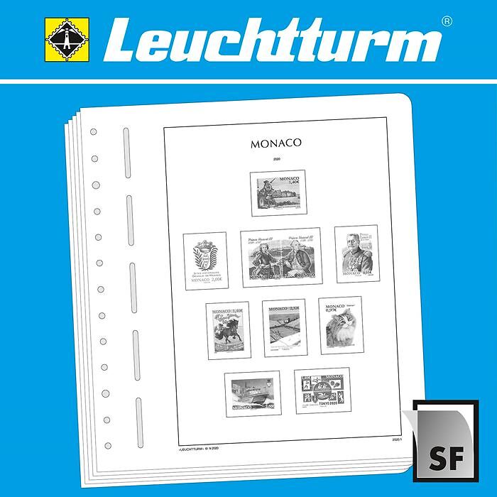 LEUCHTTURM SF-Feuilles préimprimées Monaco 2020-2023