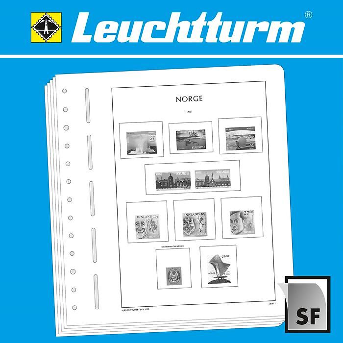 LEUCHTTURM SF-Feuilles préimprimées Norvège 2020-2023