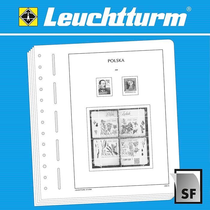 LEUCHTTURM SF-Feuilles préimprimées Pologne 2020-2023