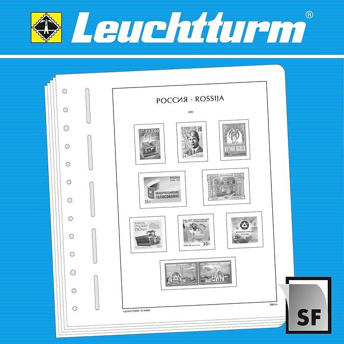 LEUCHTTURM SF-Feuilles préimprimées Russie 2020-2023