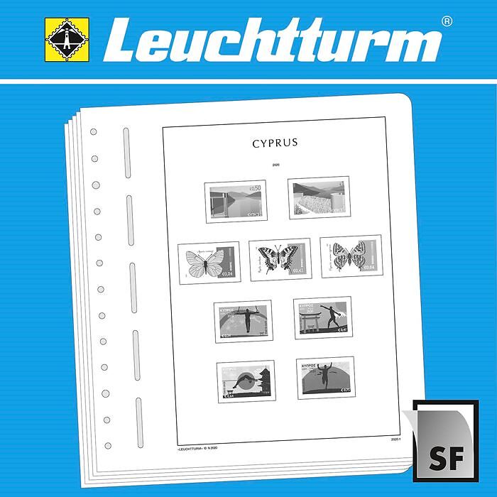 LEUCHTTURM SF-Feuilles préimprimées Chypre 2020-2023