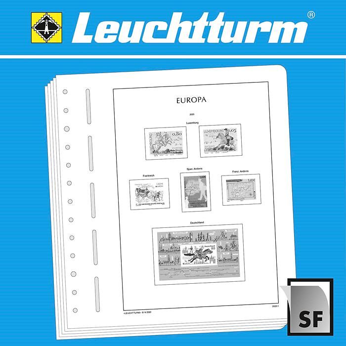 LEUCHTTURM SF-Feuilles préimprimées Europe Émission Conjointe CEPT 2020-2023