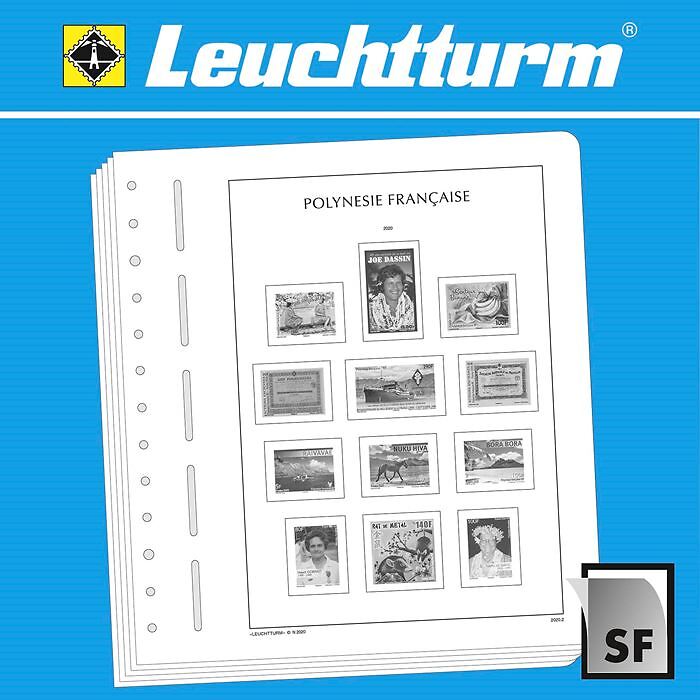 LEUCHTTURM SF-Feuilles préimprimées Polynésie française 2020-2023