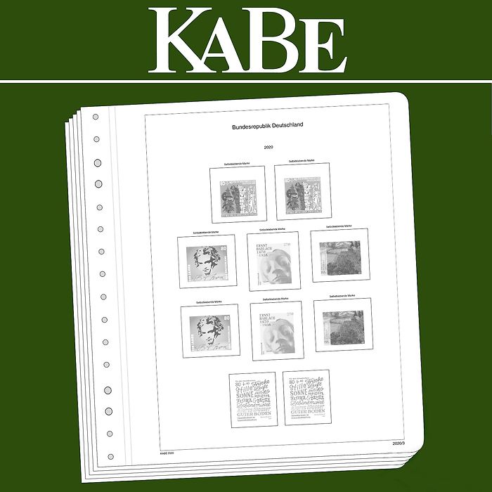 KABE feuilles préimprimées OF  République Fédérale d'Allemagne BI-Collect 2020-2021