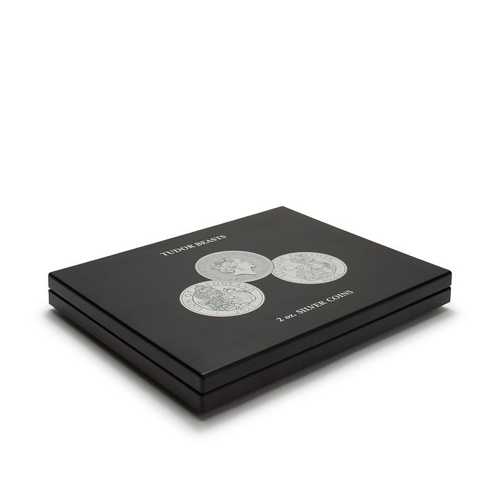 Volterra Uno - Coffret Numismatique pour 10 pièces en argent « Tudor Beasts » en capsules