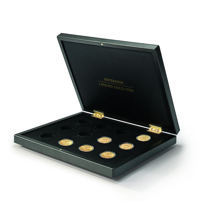 Volterra Uno - Coffret Numismatique pour 12 pièces en or « Sovereign » en capsules