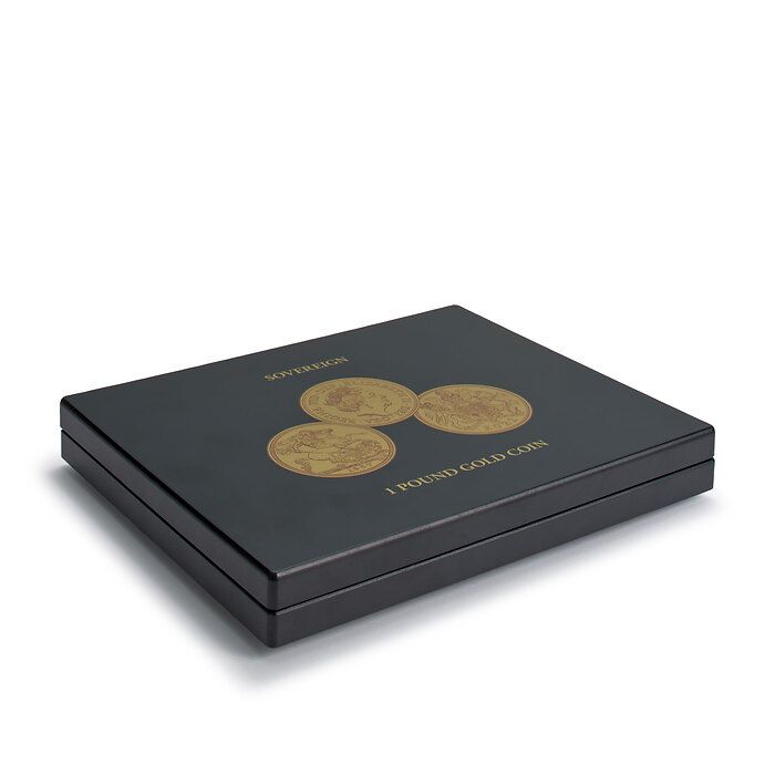 Volterra Uno - Coffret Numismatique pour 12 pièces en or « Sovereign » en capsules