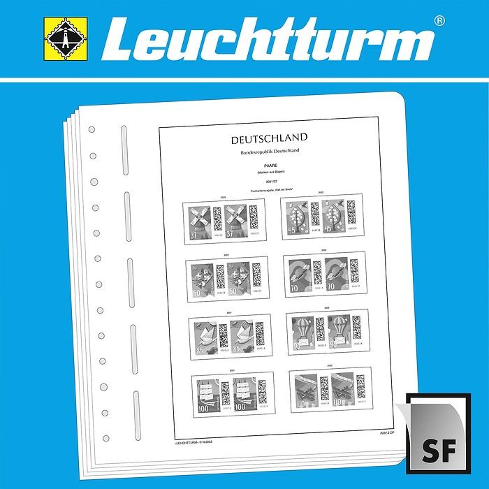 LEUCHTTURM feuil. compl. SF RFA -paires horizontales (sériecourante) 2024