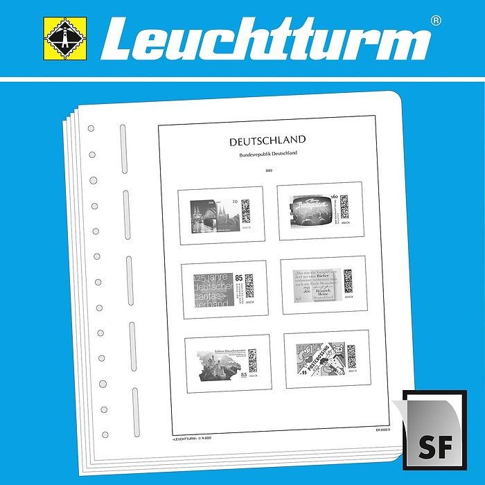 LEUCHTTURM feuil. compl. SF RFA  coins de feuilles 2024