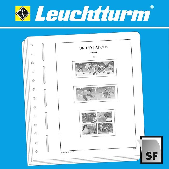 LEUCHTTURM feuilles complémentaires SF ONU New York 2024